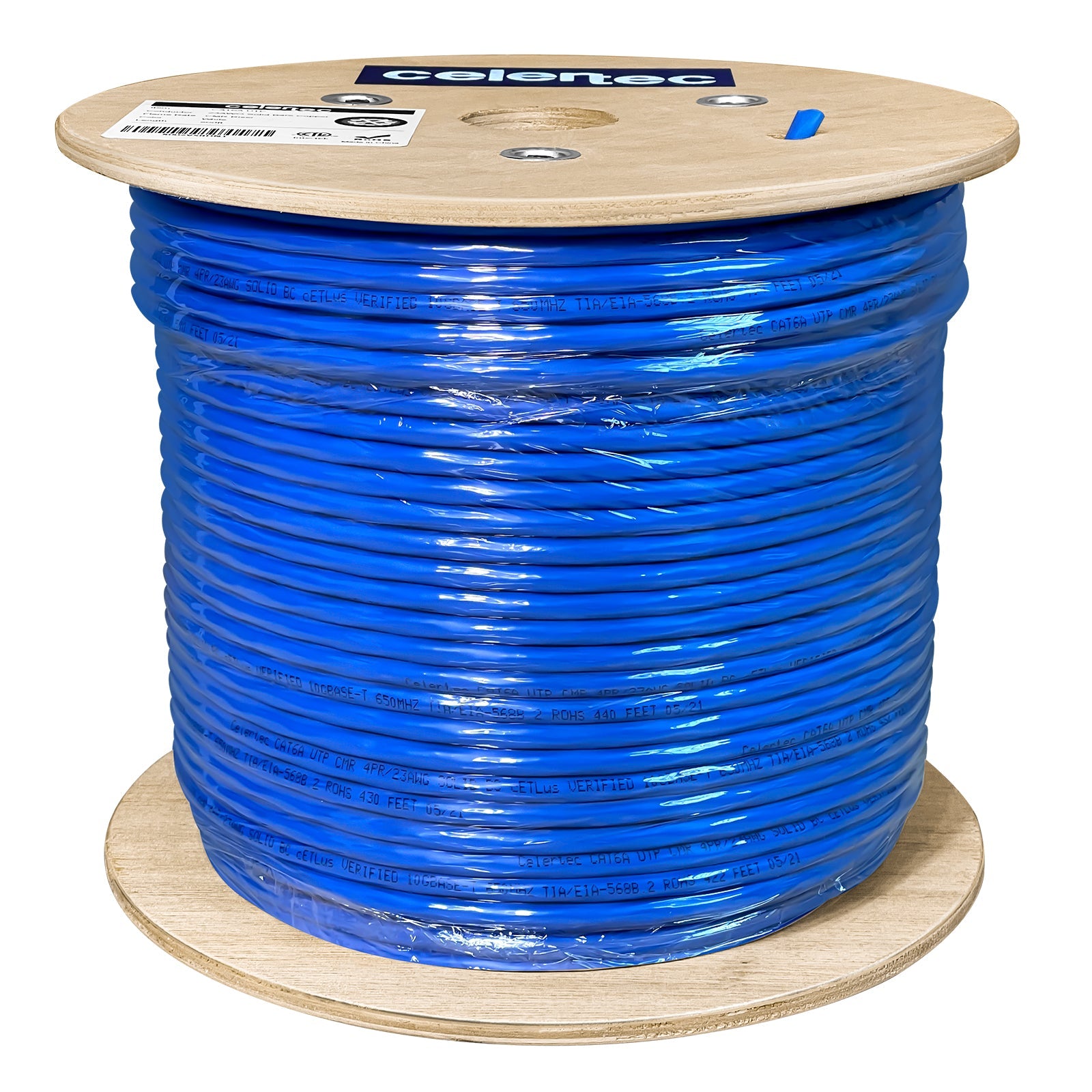 cat6a utp cmr 1000ft blue