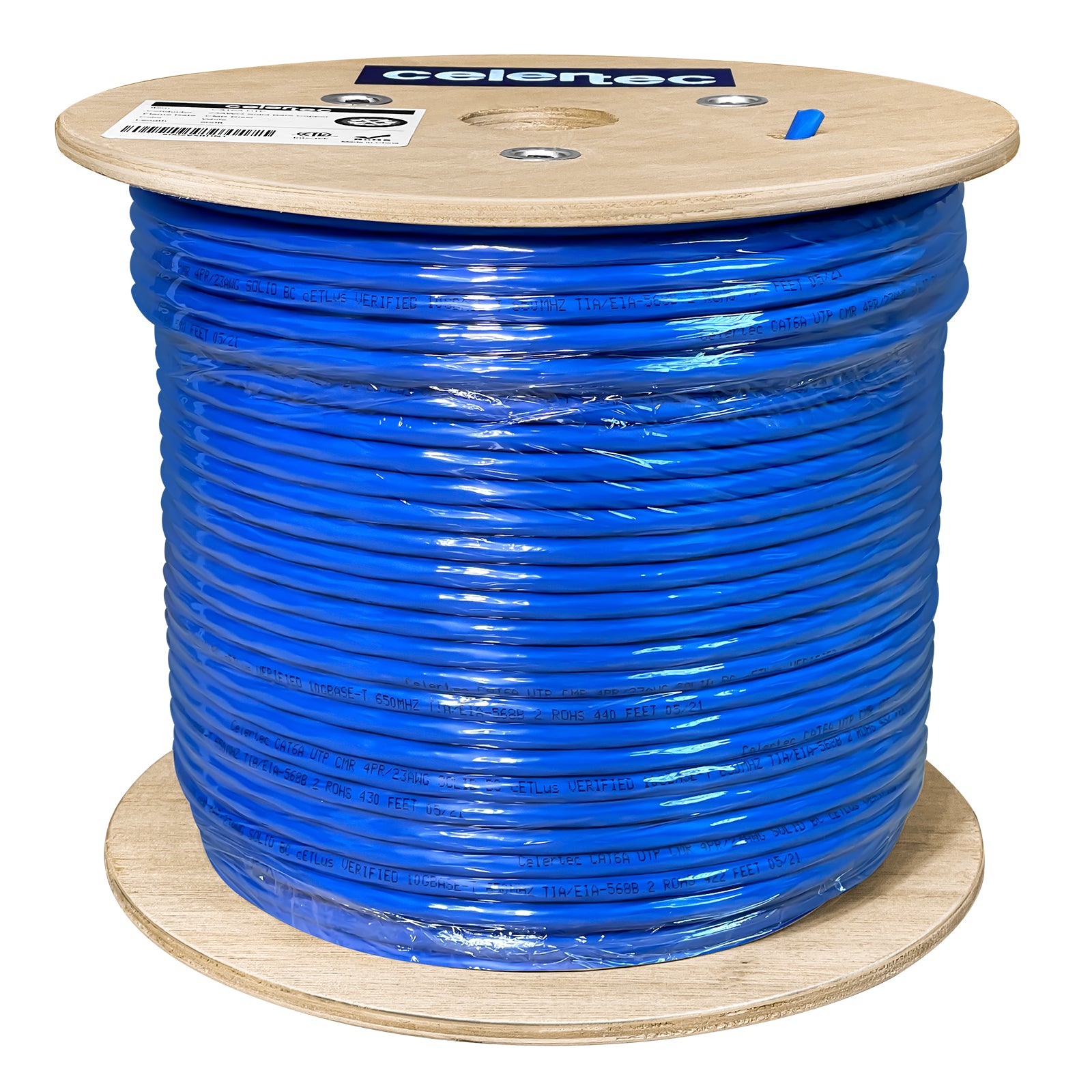 cat6a utp cmr 500ft blue