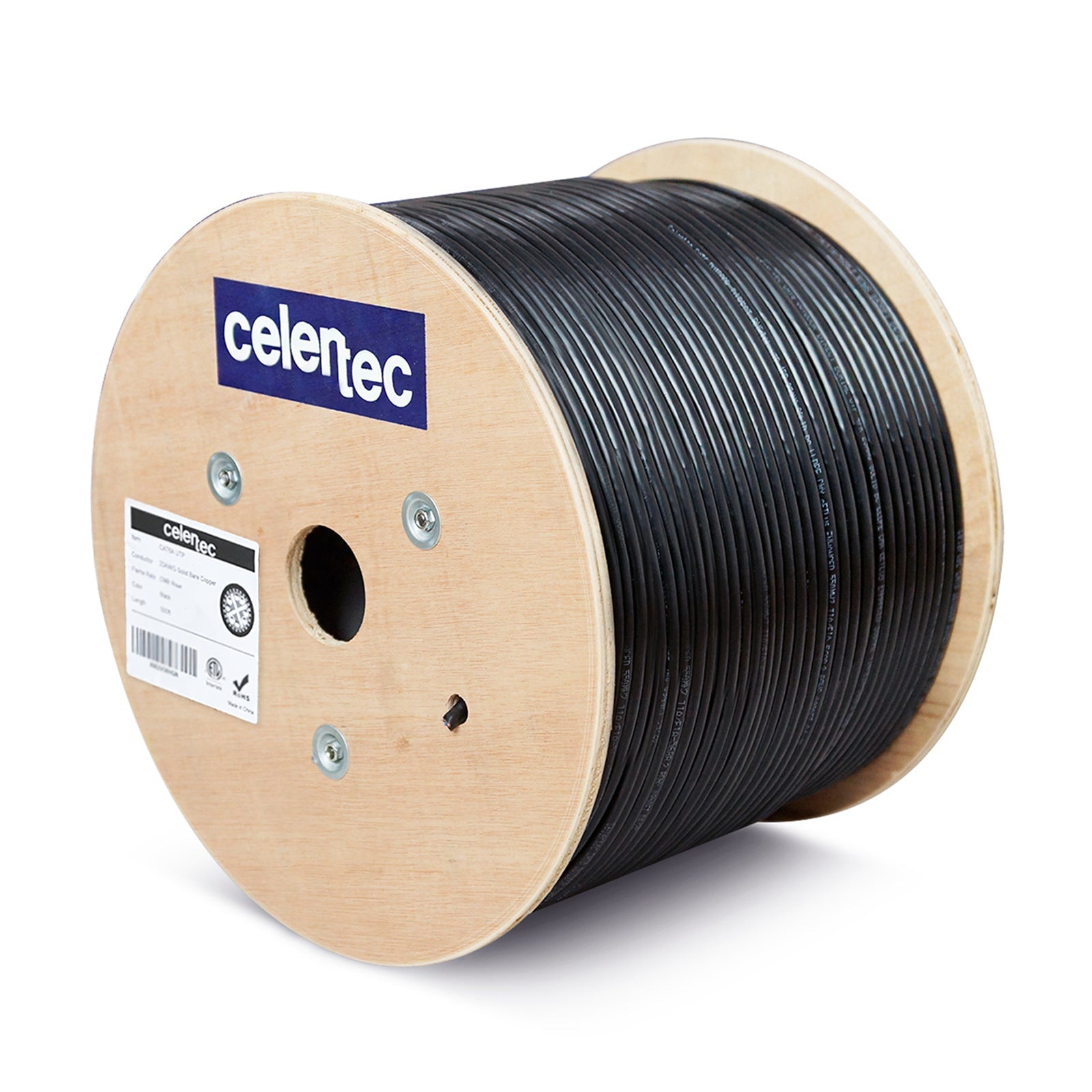 cat6a 1000ft  black