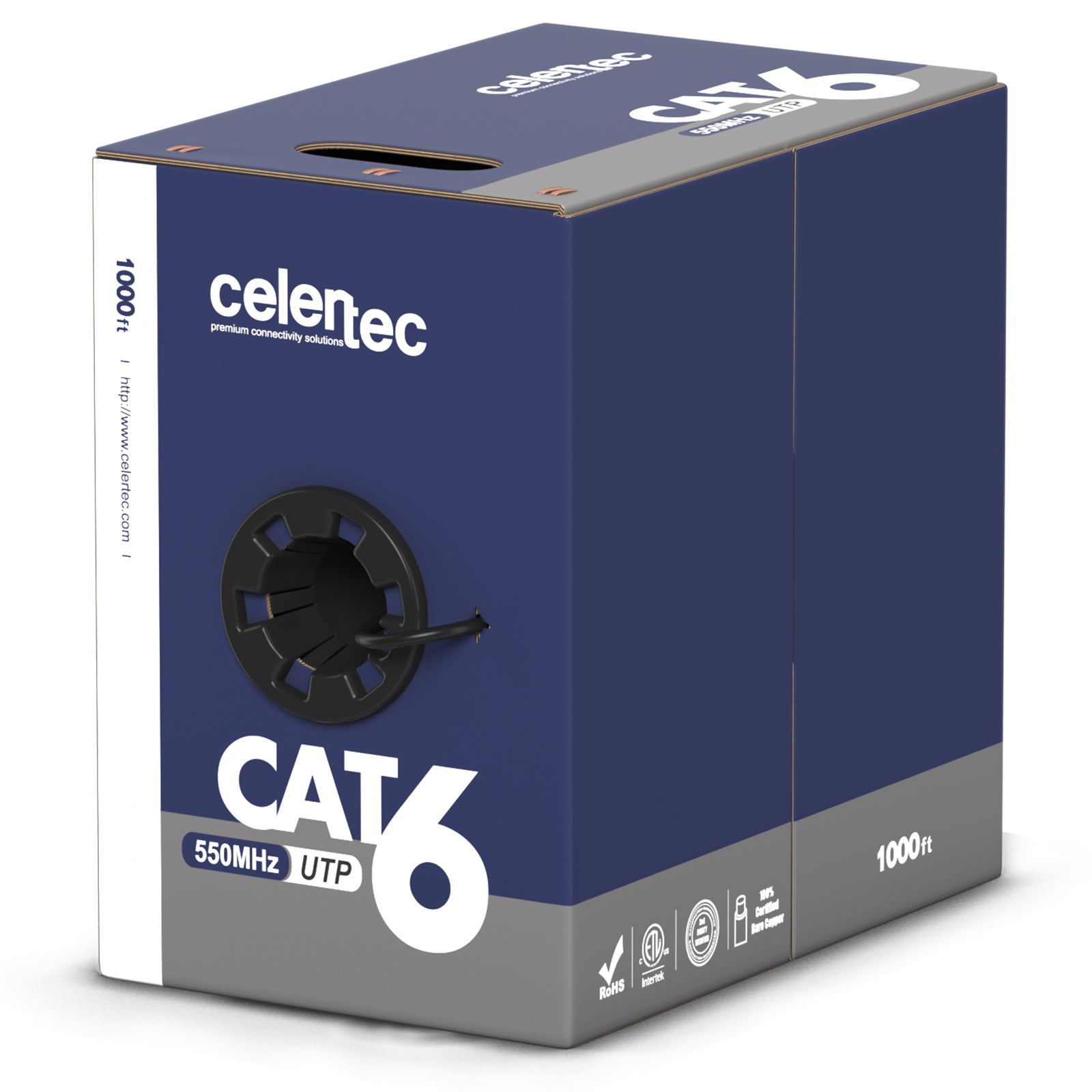 cat 6 ethernet cable utp cmr 1000ft black