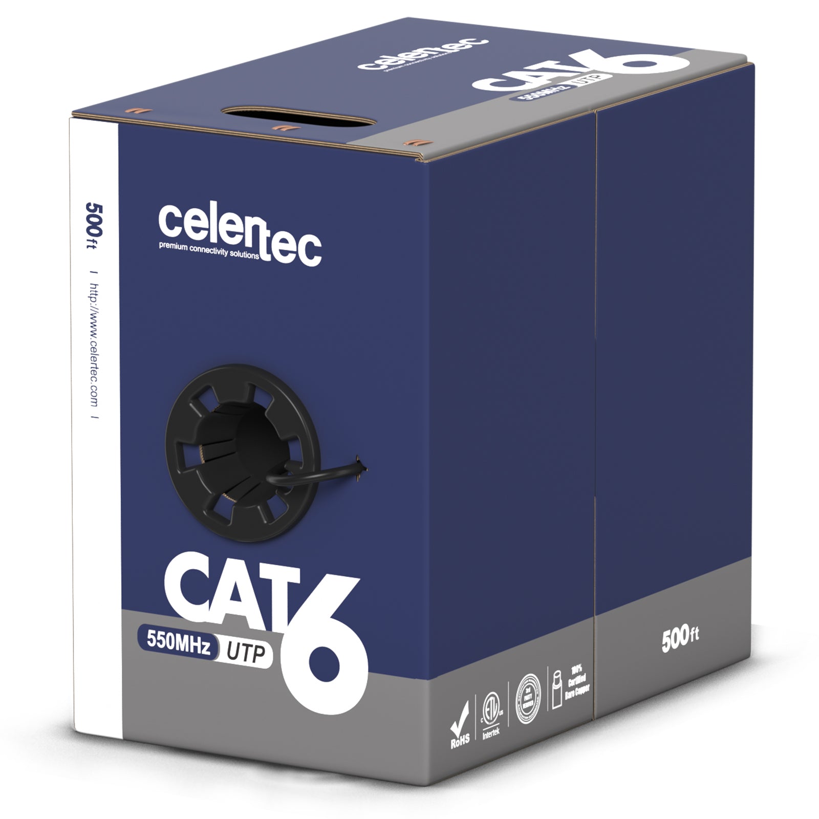 cat 6 ethernet cable utp 500ft cmr black