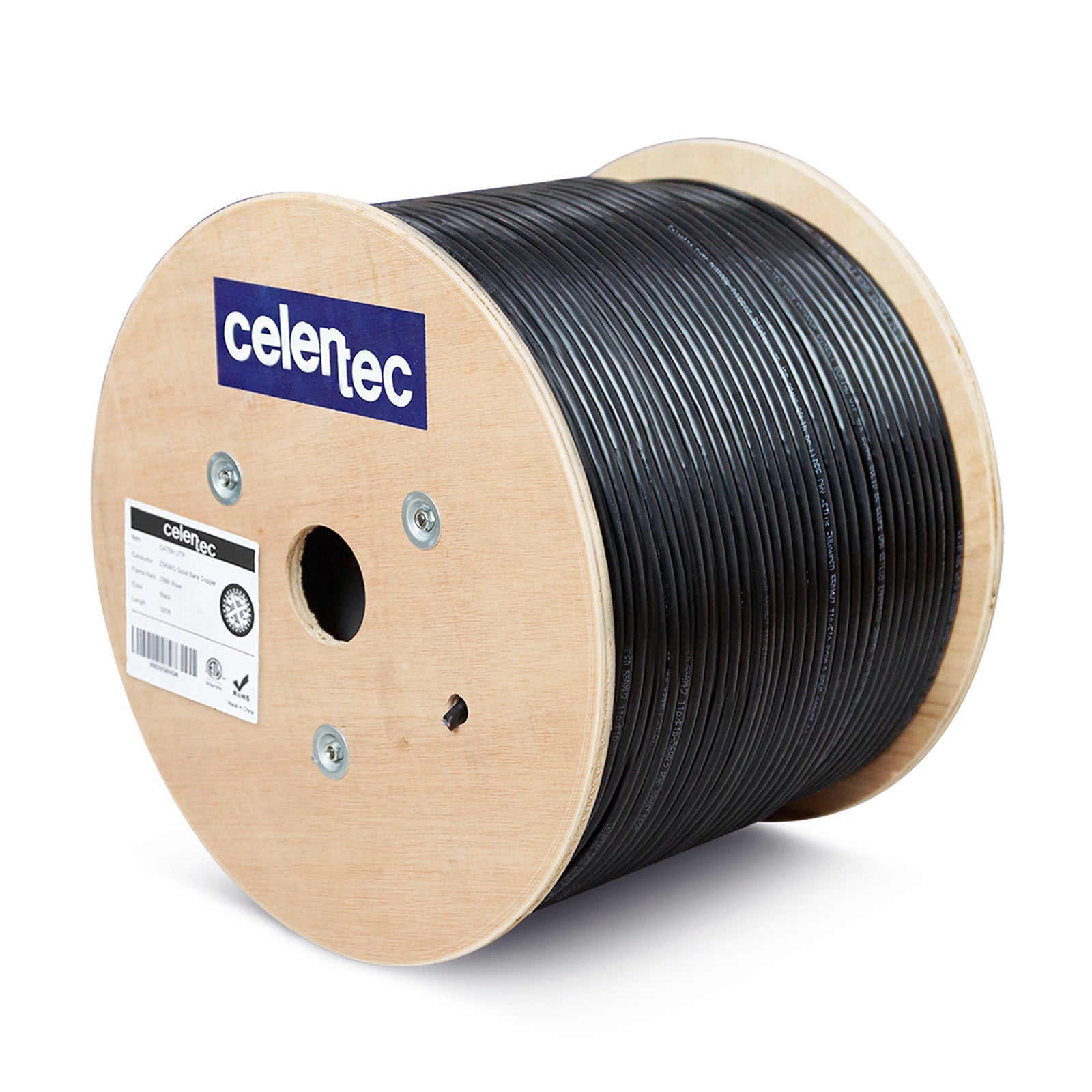 cat6a 500ft black