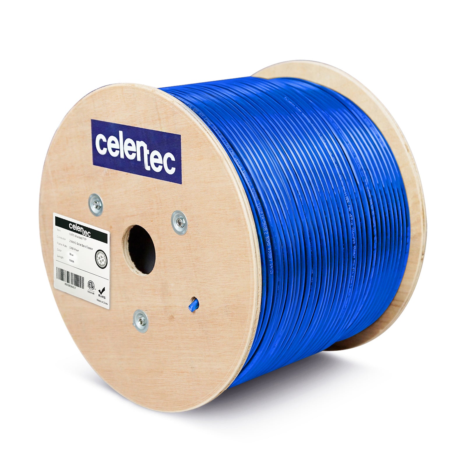Cat6 Shielded Cable 1000ft blue